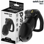 ADDICTED TOYS LOCKED - GAIOLA DE PÃNIS CELL MINDNIGHT TAMANHO L